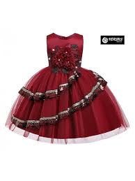 Come vestire le bambine per natale? Vestito Bambina Abito Cerimonia Feste Natale Dg0058