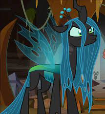 2007503 Changeling Changeling Queen Cropped Cute Cutealis Female Floppy Ears Grogar Looking Up Pouting Queen Chrysalis Animated Drawings Changeling