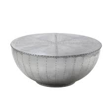 While you're furnishing a modernistic area, this drum bottom available in gold is ideal. Industrial Style Drum Shape Wooden Coffee Table With Storage Silver On Sale Overstock 30358796