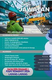 Jawatan kosong johor kitchen crew (phd taman daya) 30 december 2018 position : Iklan Jawatan Kosong Pelabuhan Tanjung Pelepas Ptp Kerja Kosong Kerajaan