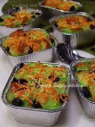 Puding Roti Pandan Puding Roti Resep Makanan Ide Makanan