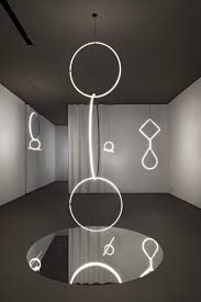 Midway Between A Light Sculpture And An Industrial Design Object Arrangements Is Conceived As Pure Geometri Lamp Design Mirror Interior Design Light Sculpture