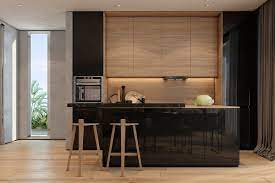 Two Apartments With Texture One Soft One Sleek Apartamentos Modernos Projeto De Apartamento Cozinha De Madeira