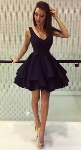 A Line Deep V Neck Short Black Satin Homecoming Dress Satin Homecoming Dress Black Homecoming Dress Mini Homecoming Dresses