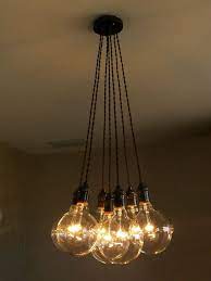 Modern Smoke Grey Led 7 Cluster Custom Any Colors Chandelier Etsy In 2021 Modern Chandelier Industrial Pendant Lights Industrial Pendant Lamps