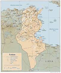 Tunis je hlavní město tuniska. Tunisia Relief Map Mapsof Net