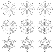 They make great window decorations, they can be attached to christmas gifts or you can square paper or kinderart snowflake templates. Free Printable Snowflake Templates 10 Large Small Stencil Patterns What Mommy Does