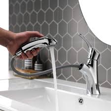 Moderner Ausziehbarem Badarmaturen Mit Brause Einhandschalter Steuerung Einspritzmodus Waschbecken Armaturen Wasserhahn Bad Armaturen Bad