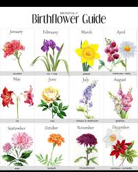 Birth Month Flower Chart For Tattoos Birth Flower