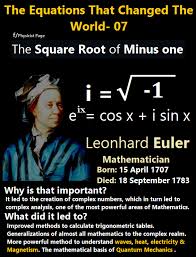 The Square Root Of Minus One Mathematically The Complex Numbers Are Supremely Elegant Algebra Works Perfec Math Methods Studying Math Physics And Mathematics