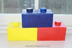 These candy bags look great with the lego heads stuck on them. Great Lego Party Ideas For The Kids The Pinterested Parent