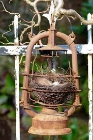 Petroleumlampe Mit Nest Karin Urban Natural Style Garten Deko Laterne Garten Petroleumlampe