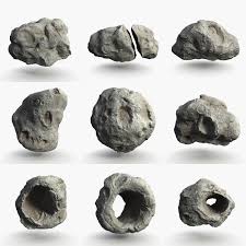 3d Model Asteroid Comet Space Astronomy Meteor Meteorite Planet Solar Moon Satellite Galaxy 3d Realistic Rock Stone Cr 3d Model Astronomy Model