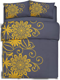 19 best teal, mustard, & lime green images on pinterest. Adam Home Printed Quilt Cover Set Helen Grey Mustard Superking Elegant Polycotton Bedding Set Duvet Cover Set Buy Online In Honduras At Honduras Desertcart Com Productid 115839226