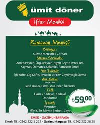 umit doner emek subesi sehitkamil ramazan 2019 iftar menuleri ve fiyatlari iftar menusu baslangic suzme mercimek corbasi masaya s iftar mesrubat icecekler