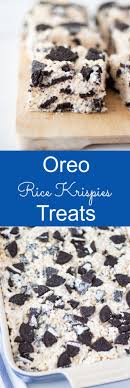 Oreo Rice Krispies Treats The Grove Bend Kitchen Recipe In 2020 Oreo Rice Oreo Rice Crispy Treats Rice Krispy Treats Recipe