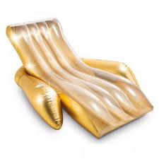 These big, bright, and beautiful inflatables are just what your. Gold Lounge Inflatable Pool Chair Intex Tentation
