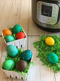 When the eggs have cooled off enough to peel, peel the eggs. Instant Pot Hard Boiled Eggs Dye And Cook At The Same Time