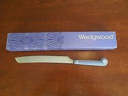 Vera wang wedgwood silver infinity cake knife and server set: Wedgewood Blue Jasperware Brides 8 Cake Knife 481495935