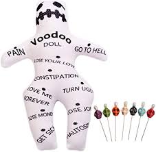 Amazon Com Graceart Voodoo Doll Revenge Spell With 7 Skull Pins Style A Toys Games