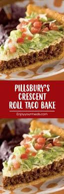 My buttery crescent rolls from scratch recipe will take you right back to eating pillsbury crescent rolls during family gatherings. Pillsbury S Crescent Roll Taco Bake Taco Recipes Yummyrecipes Beeffoodrecipes Mexican Food Recipes Food Crescent Roll Taco Bake