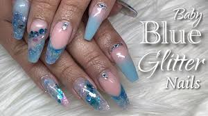 Get ready to book your next manicure, because this nail inspo is going to make you want a new paint job asap. Builder Gel Baby Blue Nail Design Builder Gel Fillin Youtube