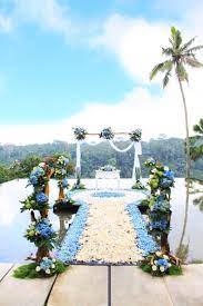 Rustic Style For Stunning Water Wedding In Bali Water Wedding Inexpensive Wedding Venues Wedding Organizer Planner