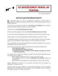 Pour transformer votre modèle de lettre « témoignage d'un harcèlement moral ou sexuel » en pdf, utilisez le logiciel de traitement de texte gratuit libreoffice ou openoffice, qui permet de faire directement la conversion de word à pdf. Exemple De Harcelement Moral Au Travail