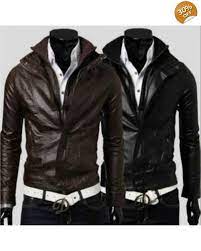 Saku Asia Mens Slim Fit Motorcycle Pu Leather Casual Jacket Leather Jacket Men Leather Jacket Faux Leather Coat