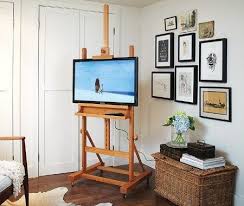 Maybe you would like to learn more about one of these? Un Chevalet Comme Support Tele Deconome Meuble Deco Deco Diy Meuble