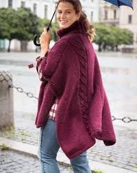 Wir zeigen ihnen kostenlos wie man halbpatentmuster und vollpatentmuster strickt. Strick Poncho Stricken 2017 38 Poncho Anleitungen Mode Zum Selbernahen