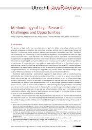 An action research paper documents a an action research paper documents a cycle of inquiry, in which the writer evaluates a problem and develops a strategy of reform. Pdf Methodology Of Legal Research Challenges And Opportunities