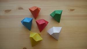 Оригами. Как сделать бриллиант из бумаги (видео урок) | DIY | Дзен