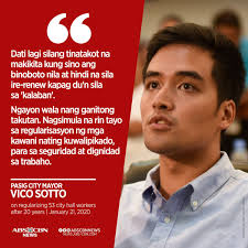 Hindi pa isinisilang si Mayor Vico Sotto ay empleyado na ng Pasig City Hall  ang ilan sa mga manggagawang ngayon lamang na-regular matapos ang ilang  dekada. http://bit.ly/2GdwthO