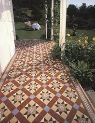 The victorian floor tile brochure has been designed to lead the reader through from simple checkerboard patterns made from squares to the very complex traditional designs using many different shapes and colours. Livingstone Blue Ceramic Tile