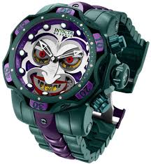 Put a smile on your wrist with the extremely exclusive joker venom while you still can, because it will not be around much longer. Amazon Com Invicta Men S Dc Comics Joker 52 5mm Stainless Steel Chronograph Quartz Watch Green Model 30124 Watches