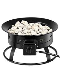 It is not recommended to use this fire pit on a wooden or other combustible surface or any surface that is not entirely resistant to high heat. Amazon Com Giantex Firebowl Outdoor Portable Propane Gas Fire Pit 19 Inch Diameter 58 000btu W Cover Carry Kit Lava Rock Stone And Tank Stabilizer Ring Black Patio Lawn Garden