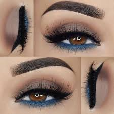 brown eyes makeup design for prom