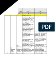 Kenapa saya menulis di blog saya? Contoh Worksheet Untuk Membuat Summary Literature Review Survey Methodology Evaluation
