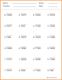 The fundamental theorem of calculus ties integrals and. Grade 3 Math Long Division Worksheets