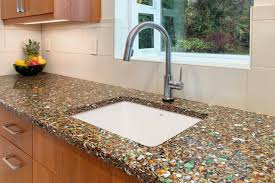 glass countertops project in portland