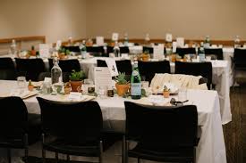 Nhs Hall Tables Set With Nature Inspired Centerpieces Photo Credit Katy Weaver Www Katyweaver Com Nature Inspired Centerpieces Hall Table Table Settings