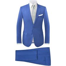 La ricchezza di modelli e la varietà dei tessuti si adattano a ogni tipo di occasione. Vidaxl Abito Elegante Da Uomo 2 Pz Blu Reale Taglia 46 Eprice