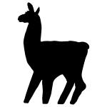 Download Llama Silhouette Free Svg PSD Mockup Templates