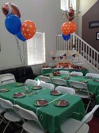 Get the team together with our fantastic football range of party supplies and decorations! Pin By Heather Loch On Party Ideas Football Baby Shower Football Baby Shower Theme Baby Boy Shower