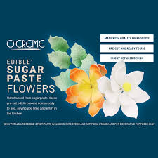 Where to buy edible flowers near me. Buy O Creme Gumpaste Flower Spray Dog Rose Edible Flowers For Cake Decorating Sugar Paste Flower Decorations For Cakes Candy Cupcake Toppers Birthday Party Wedding Valentines Day Baby Shower Online