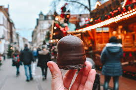 If you can't decide between pecan and pumpkin pie, this dessert will give you a taste of both in one slice. What To Eat And Drink At A German Christmas Market Helene In Between