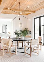 As expected, it is done in red. Dream Home A Modern Hampton S Beauty Becki Owens Dining Room Lighting Dining Room Inspiration Modern Hampton