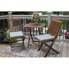 Birch Lane Fitzhugh Square 2 Person 23 5 Long Bistro Set With Cushions Outdoor Bistro Set Patio Decor Bistro Table Outdoor