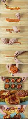 Pepperoni And Cheese Pizza Roses Yummy Food Food Recipes